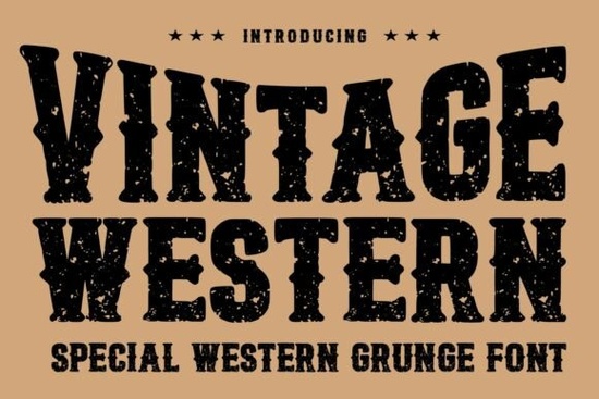 Vintage Western Font